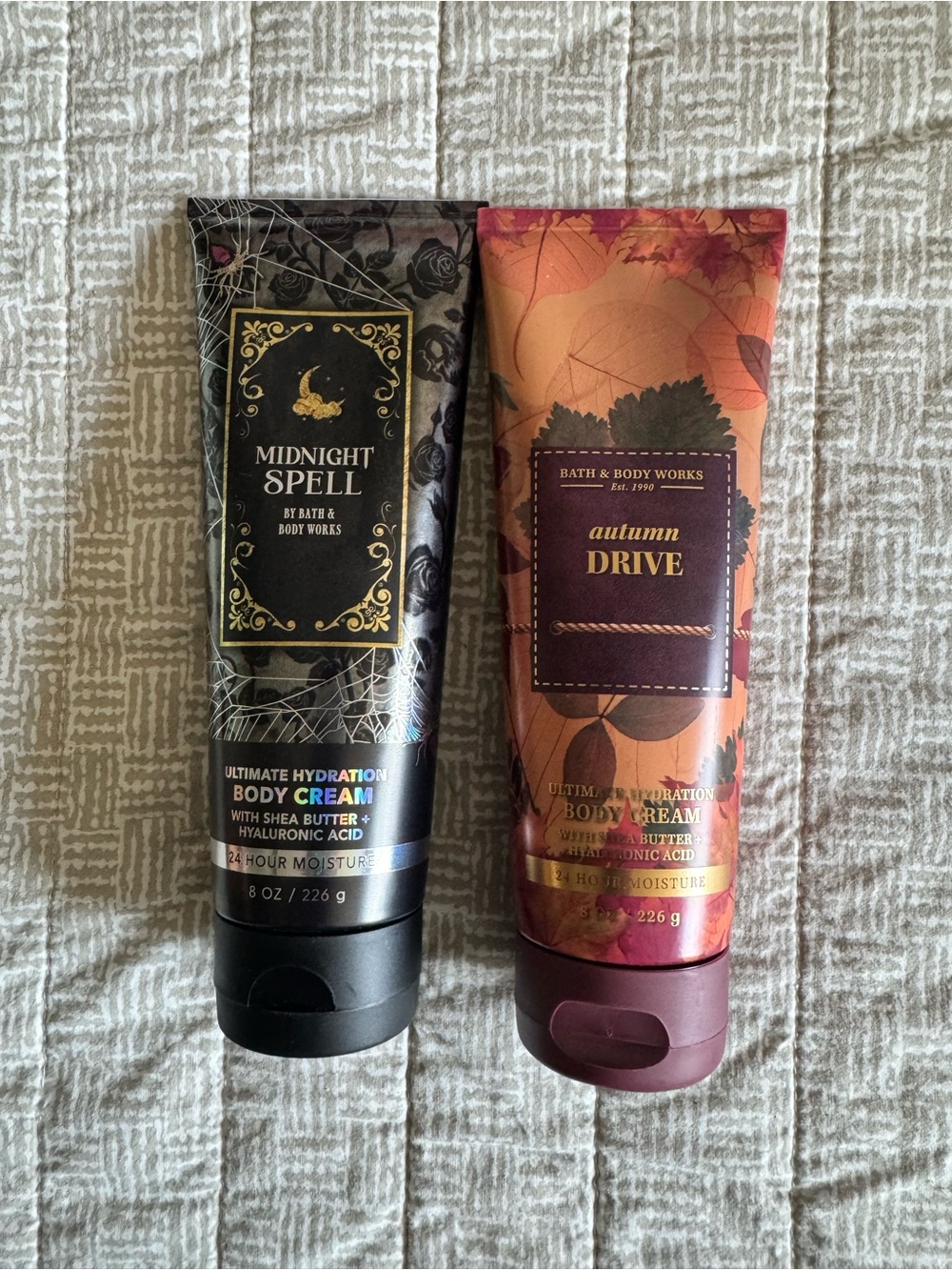 Bath & Body Works Midnight Spell and Autumn Drive Ultimate Hydration Body Creams